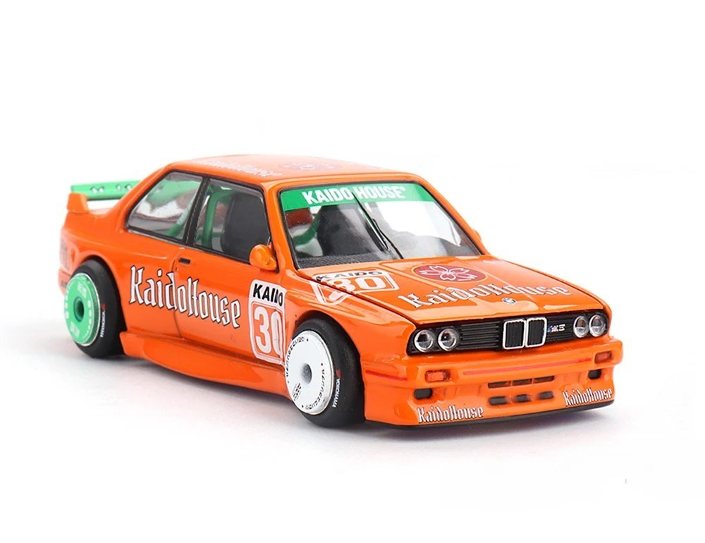Kaido House x Mini GT 1:64 BMW M3 KAIDOHAUS V1 Orange Diecast Model Car KHMG177