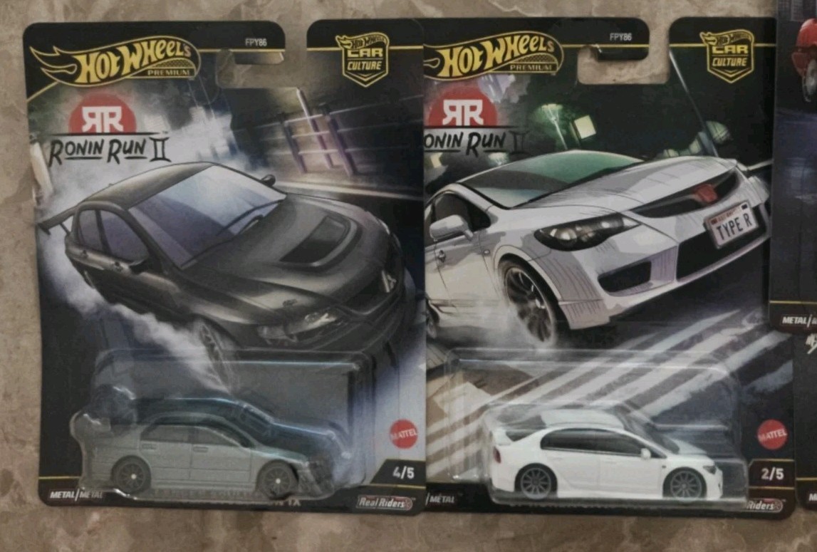 Hot Wheels Ronin Run 2 II Premium – Civic, Lancer, Mazda, & Supra NO SKYLINE