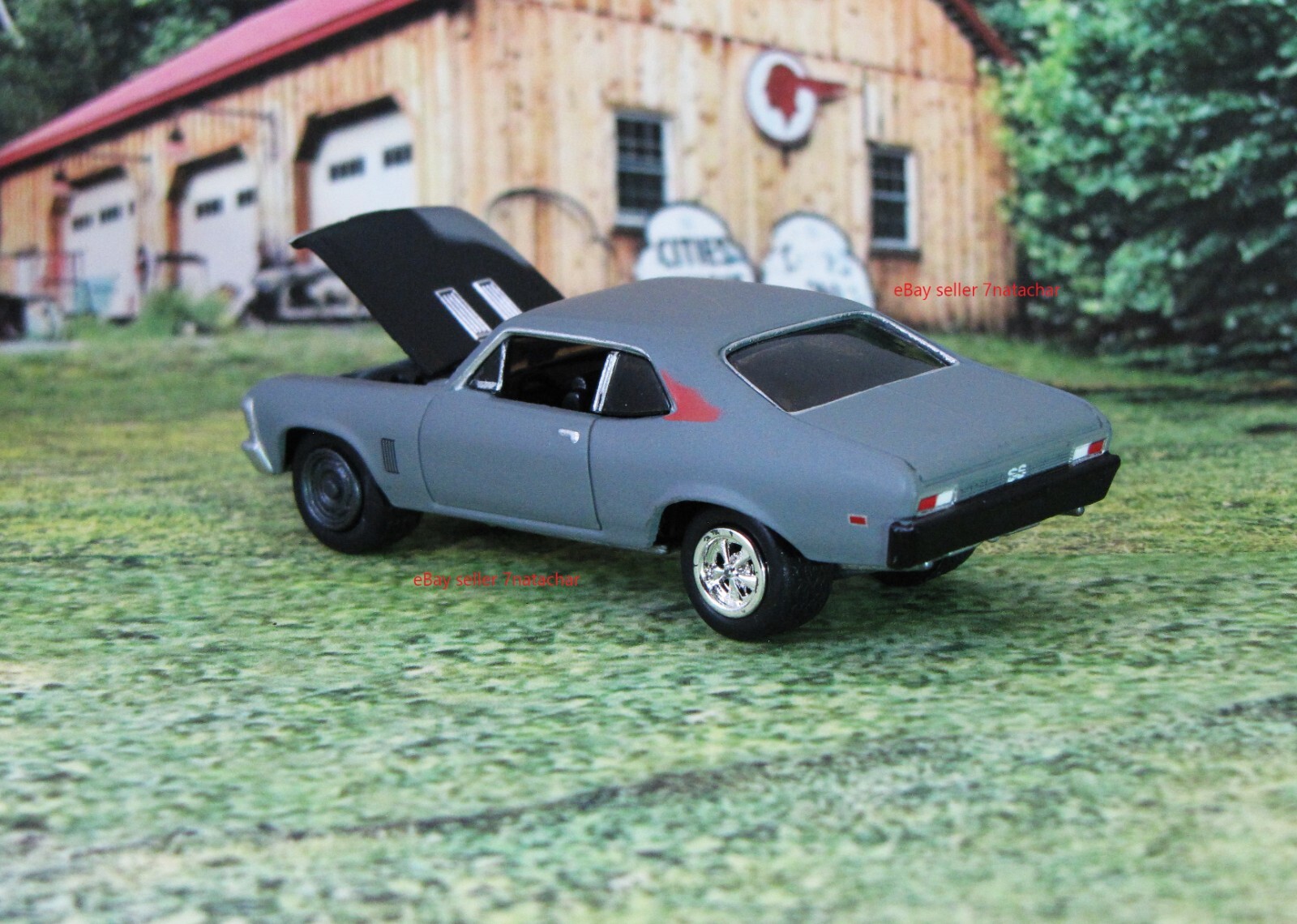 1968-1972 Chevy Nova SS Model Hot Rat Rod Muscle Drag Car Base 1:64 Scale