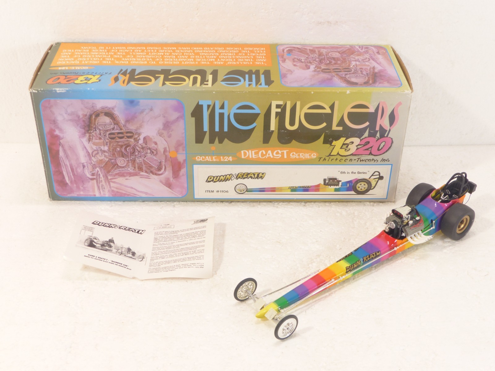 The Fuelers 1320 1:24 Scale Diecast Series Dunn & Reath Dragster #1106 w/ Box!