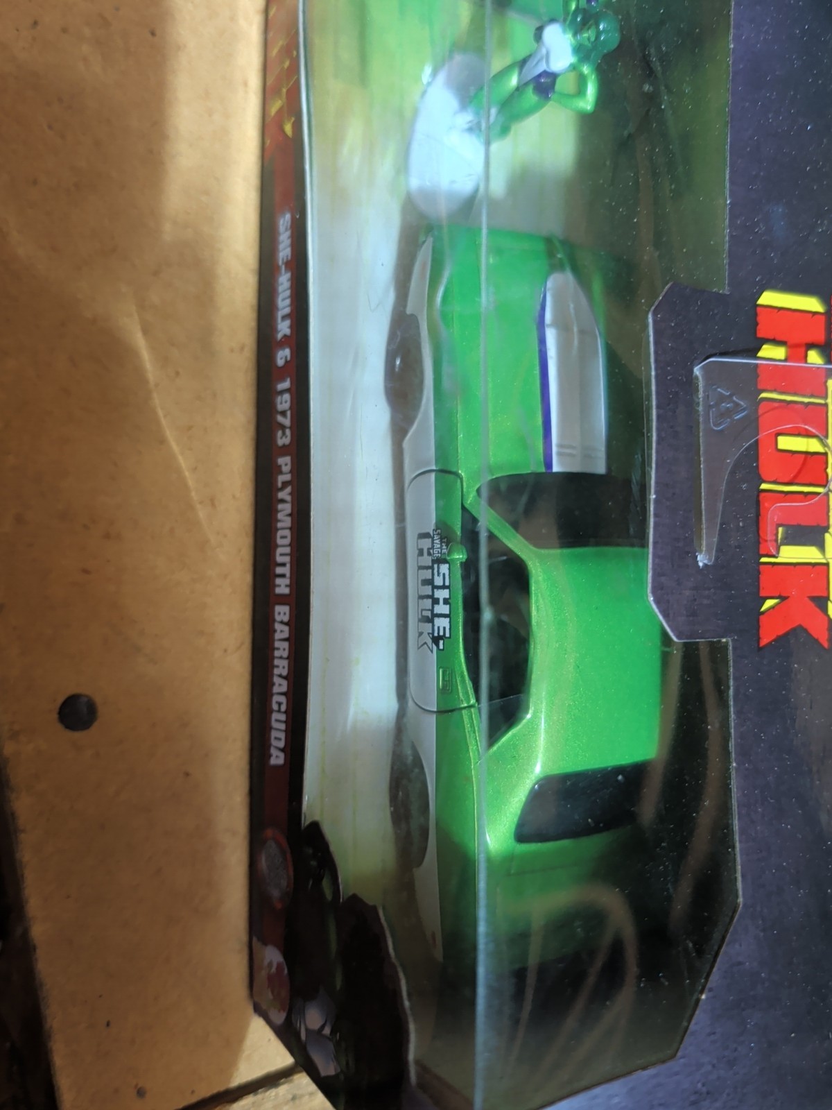 Jada Toys Hollywood Rides: Marvel “She-Hulk” & 73 Plymouth Barracuda 1/32 Scale