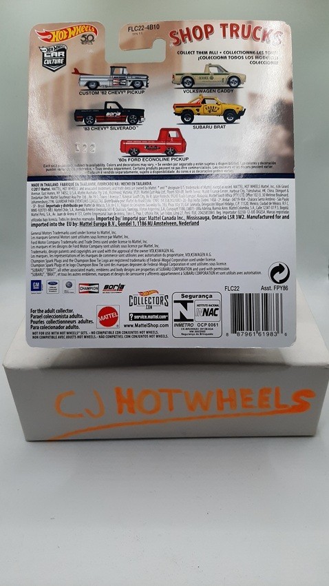 Hot Wheels Shop Trucks ’83 Chevy Silverado 1:64 Borla Real Riders Black/Red