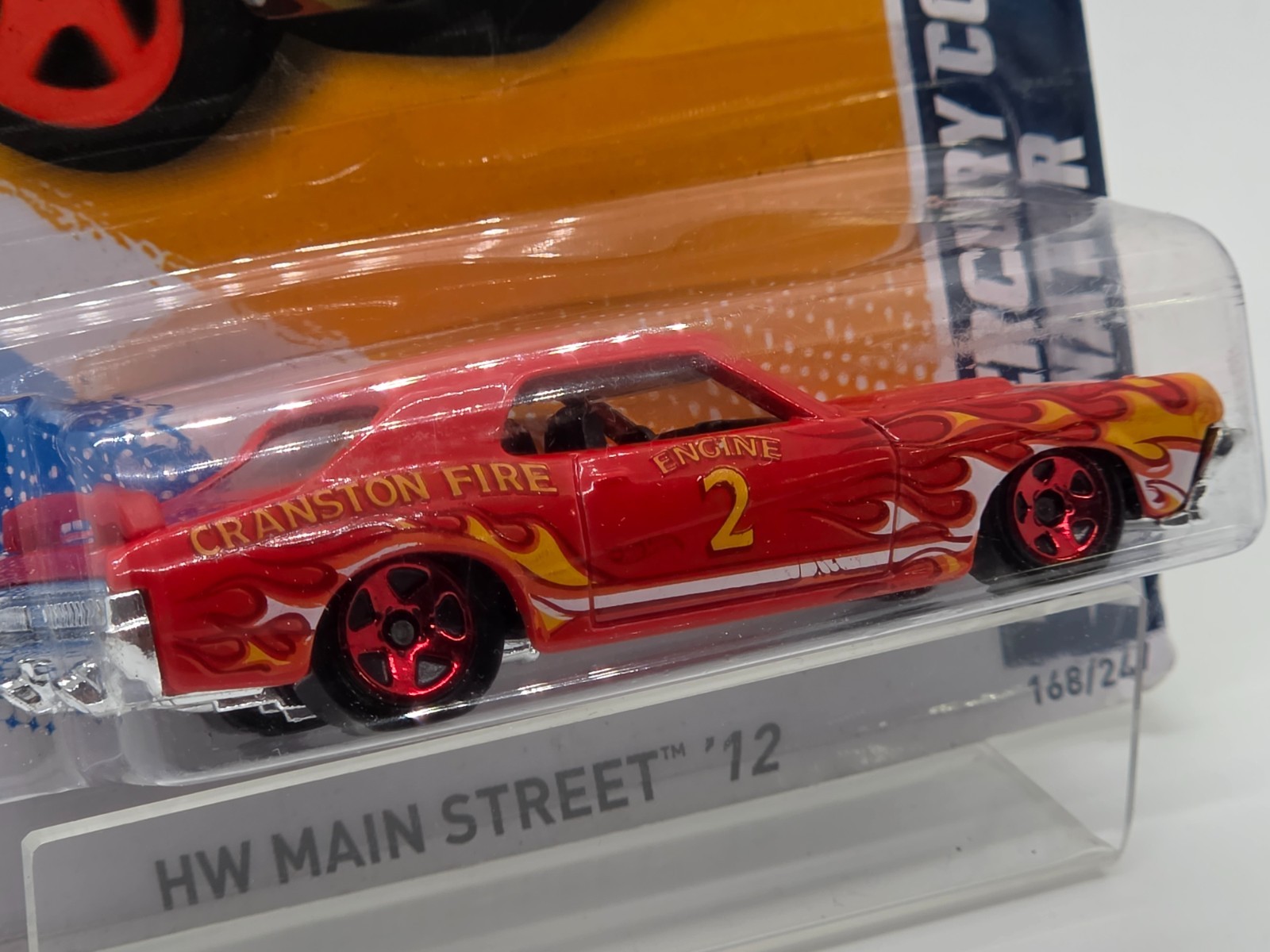 2012 Hot Wheels ’68 Mercury Cougar Eliminator HW Main Street Red 8/10 #168/247