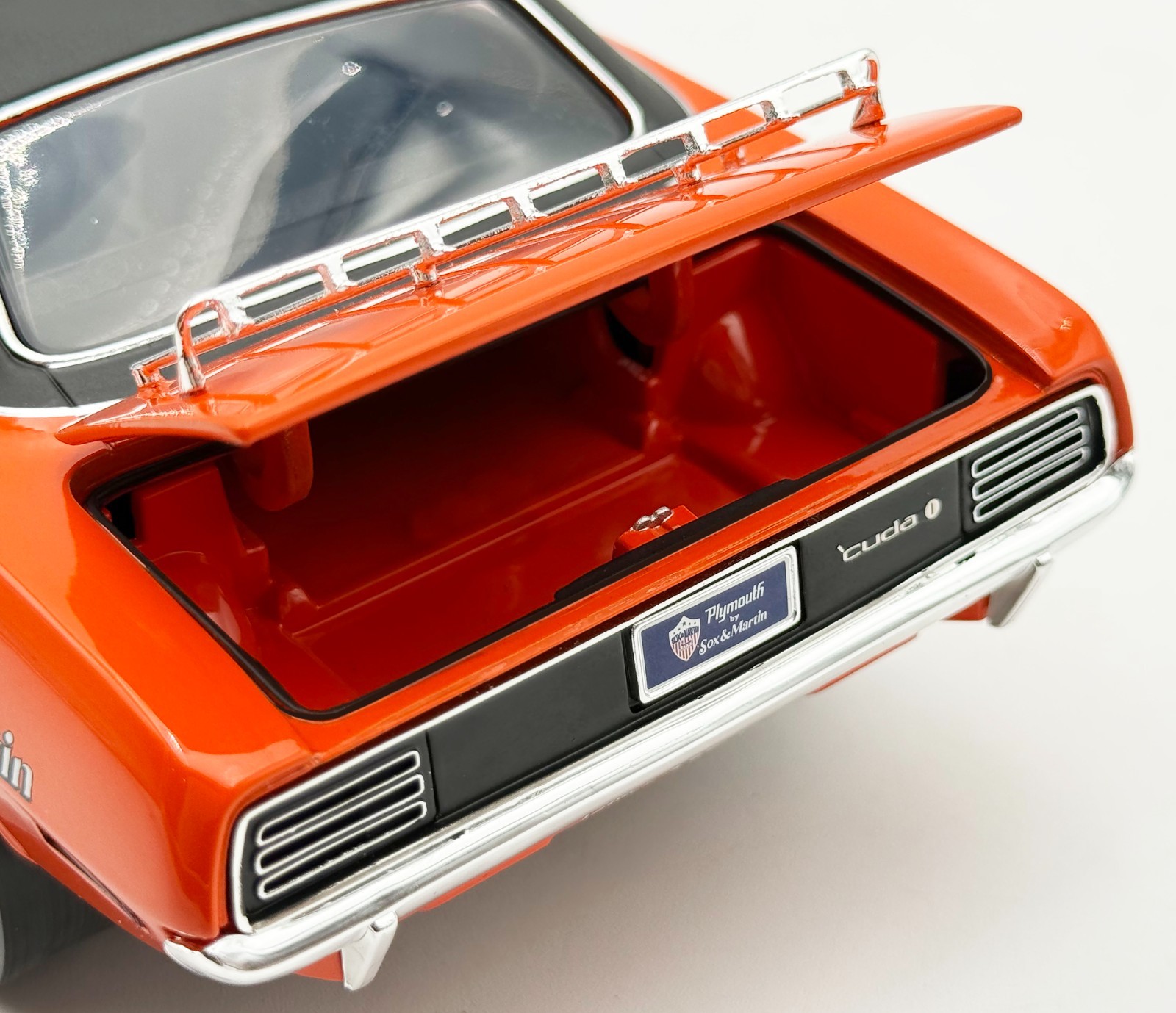 1970 PLYMOUTH HEMI CUDA “SUN KISSED CUDA” ORANGE DRAG RACING 1:18 ACME A1806139