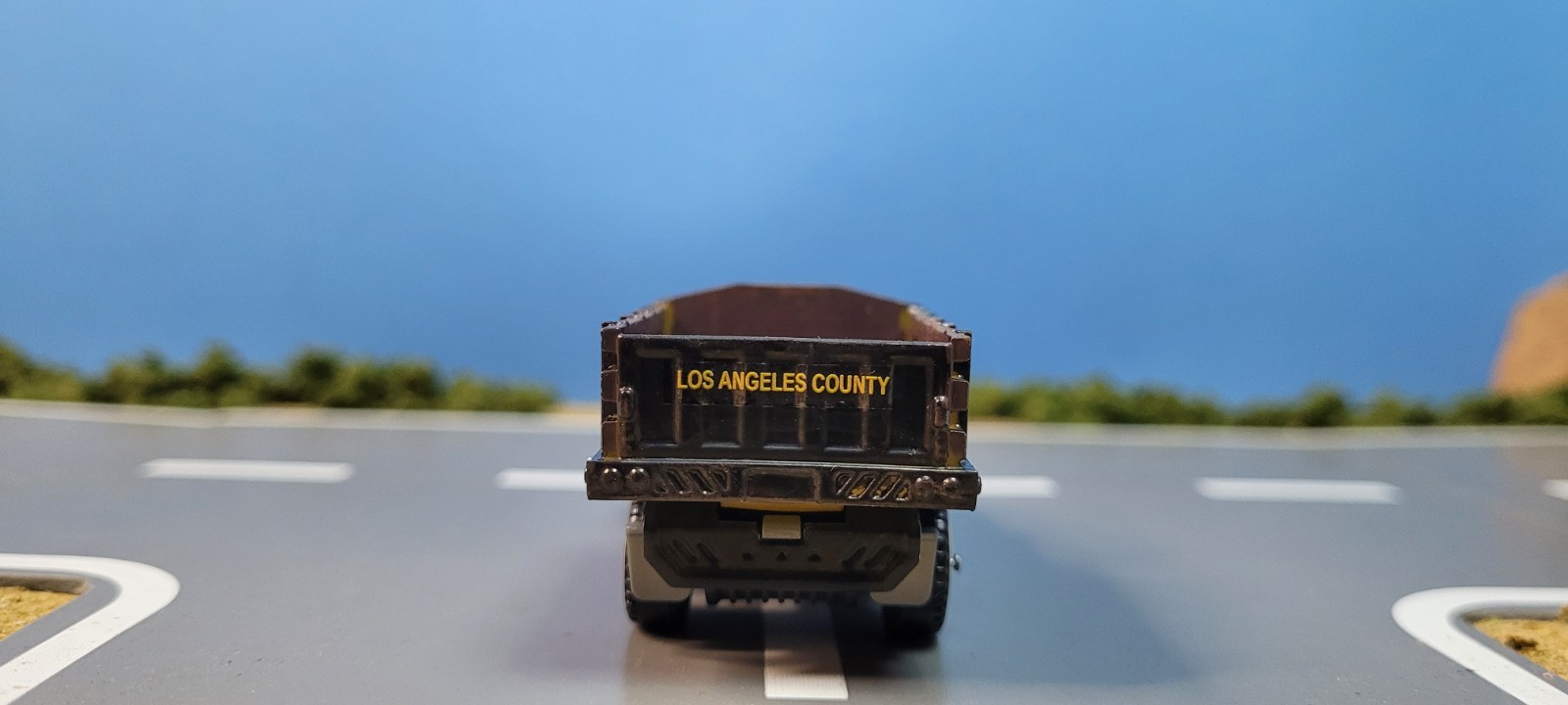 Matchbox custom kitbash fire truck Los Angeles County Fire Dept utility truck