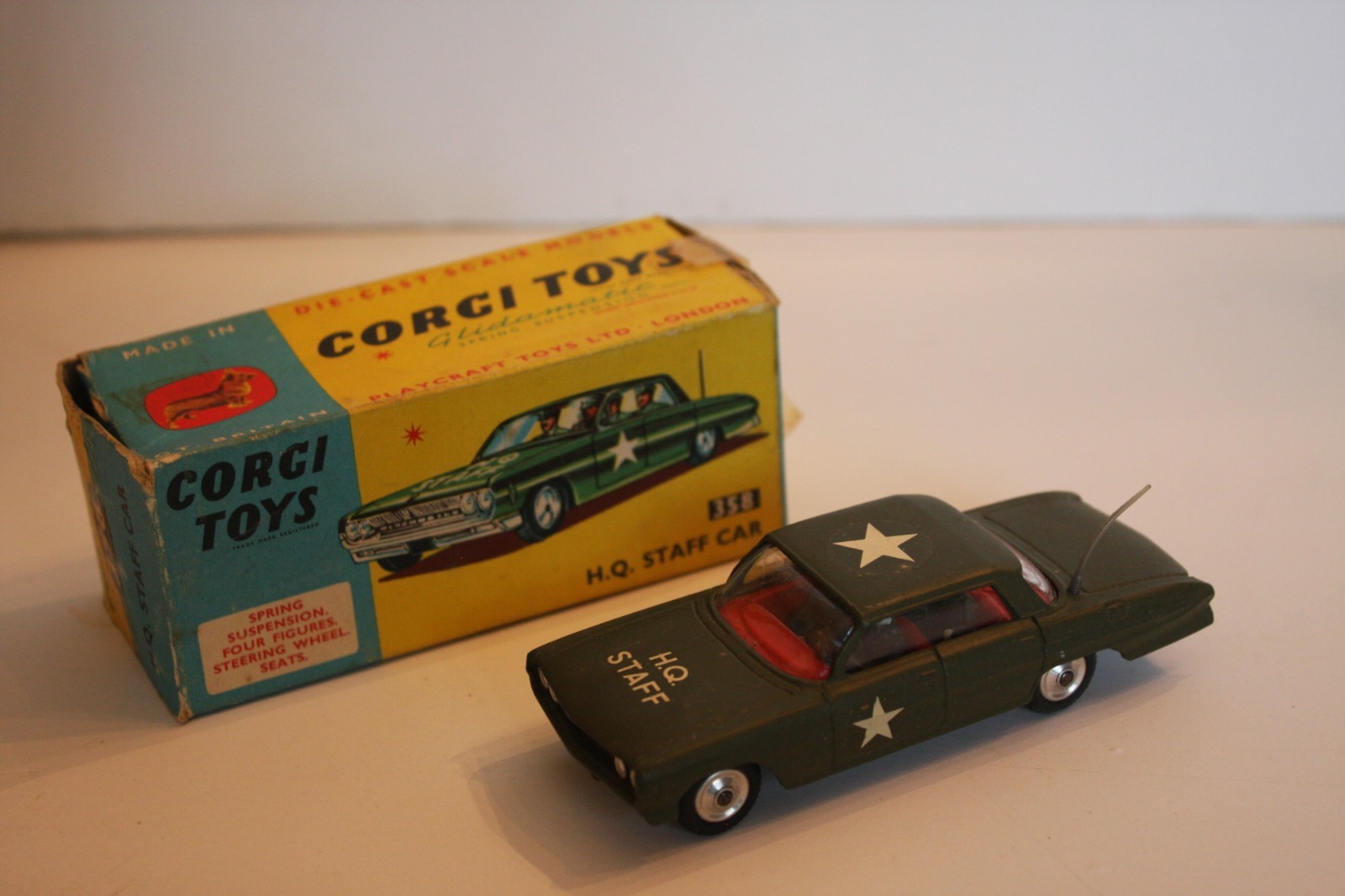 Corgi 358 U.S Oldsmobile H.Q Staff Car in Original Box