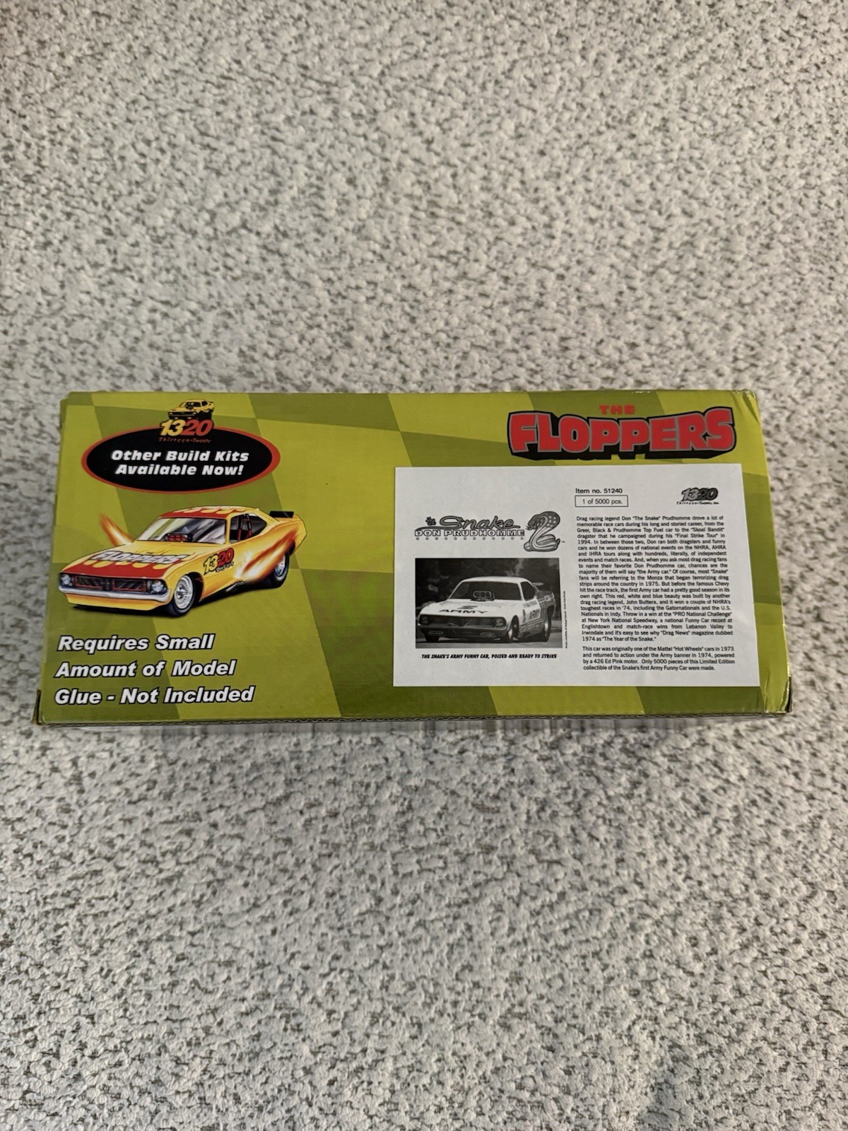 1320 THE FLOPPERS SNAKE MONGOOSE ARMY NAVY 1/24 FUNNY CARS NIB LIMITED EDITION
