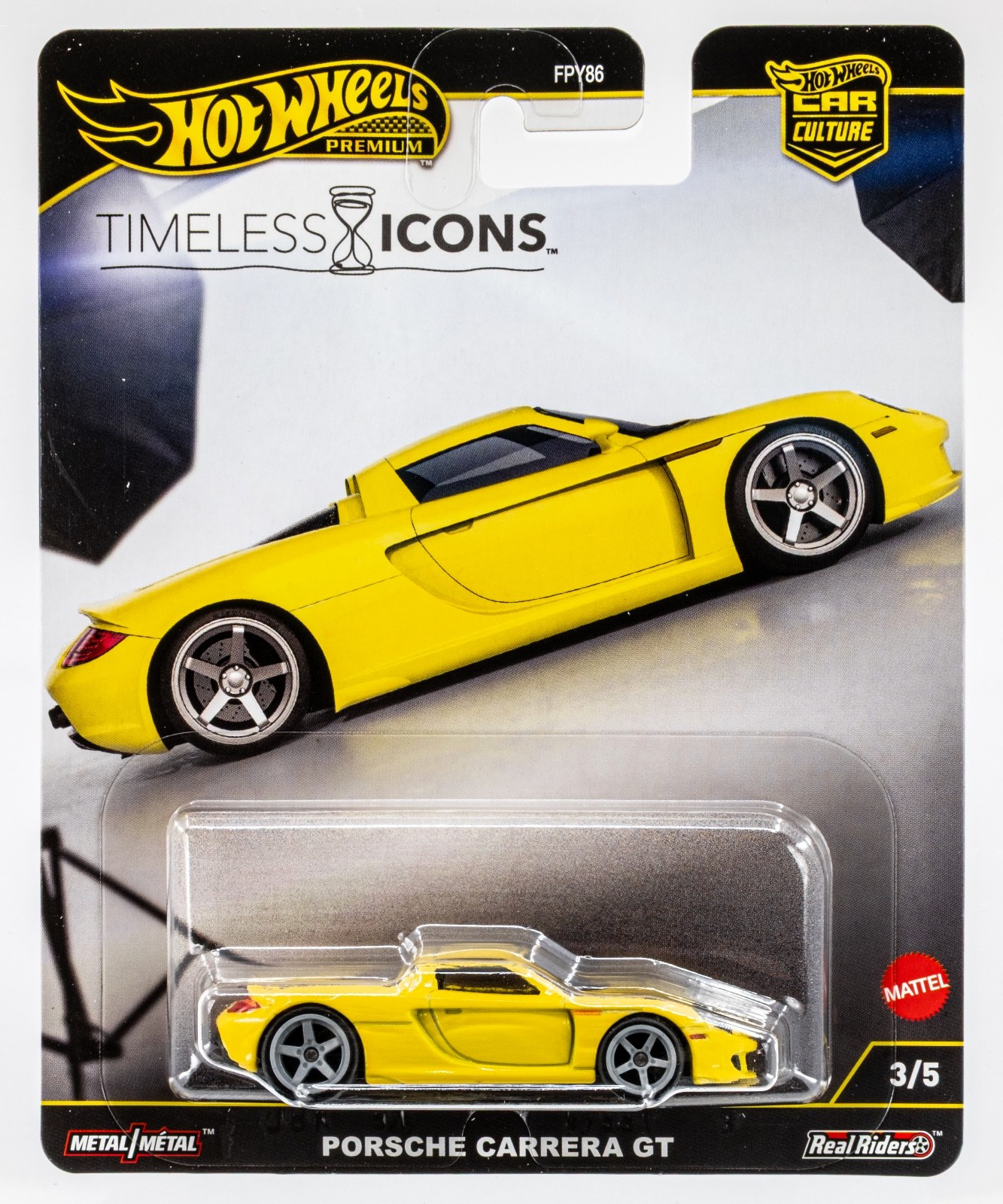 2025 Hot Wheels Car Culture Timeless Icons #3 Porsche Carrera GT YELLOW | FSC