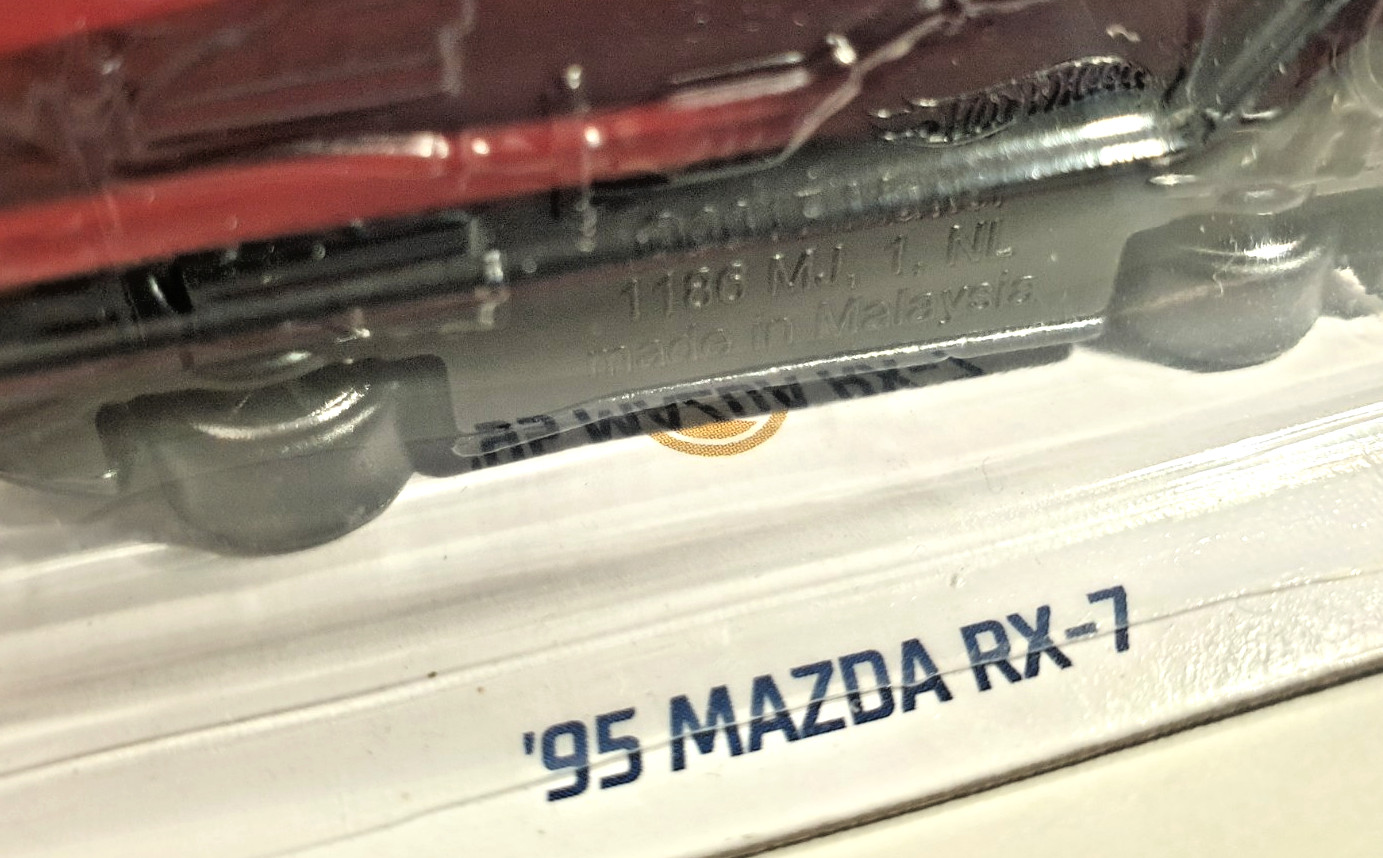 Hot Wheels Super TREASURE HUNT ’95 Mazda RX-7 Factory Fresh in Protector