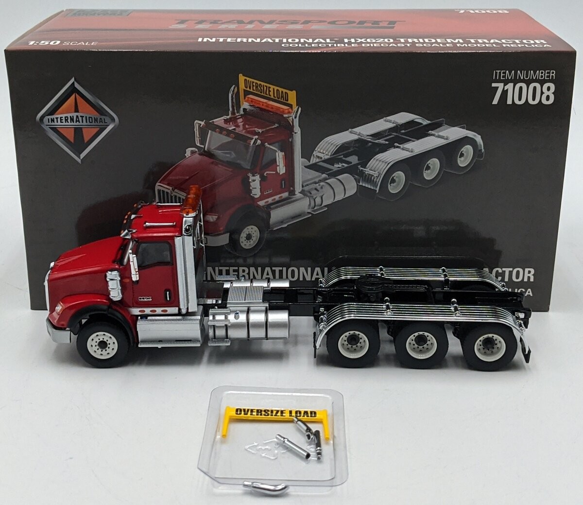 DieCast Masters 71008 1:50 Red International HX620 Day Cab Tridem Tractor NIB