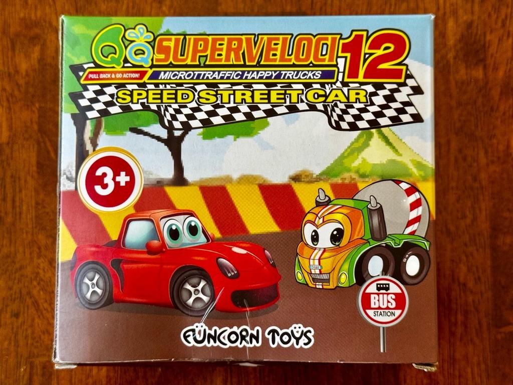 [FUNCORN TOYS] Superveloci 12 PACK – PullBack Microtraffic Trucks – Party Favors