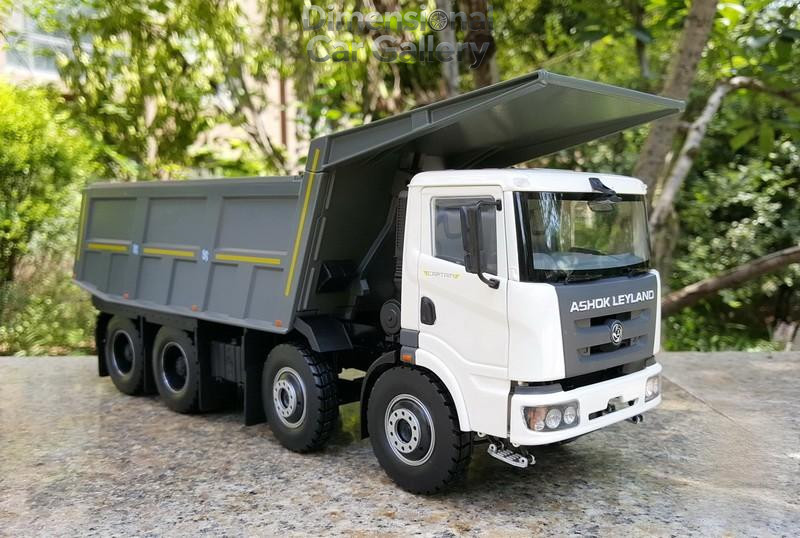 1/24 Ashok Leyland Captain Tipper Dump Truck Diecast Construction Model