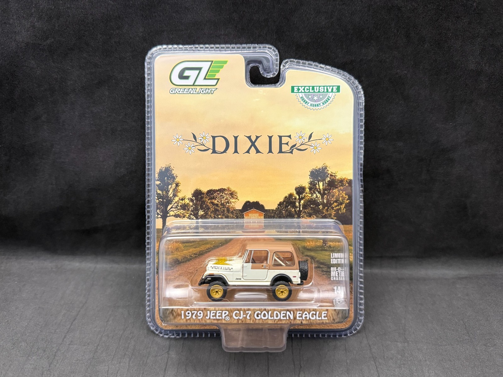 Greenlight “Dixie” 1979 Jeep CJ-7 Golden Eagle 1:64 Scale Diecast 30175