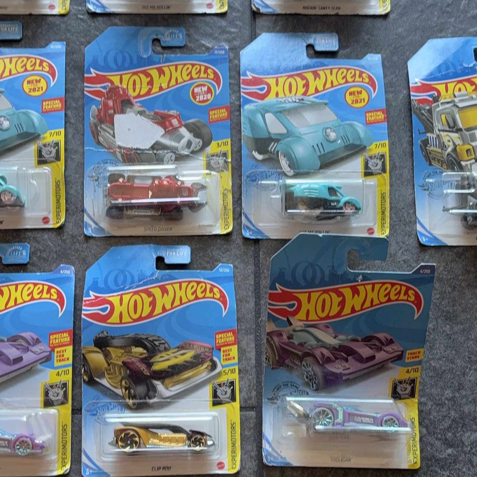 Hot Wheels Experimotors Die-cast Toy Cars 1:64 Scale Multi-Color Metal Lot 17