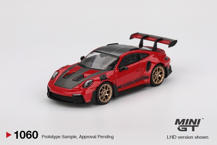 Mini GT 1:64 Porsche 911 (992) GT3 RS Weissach Package – Guards Red #1060