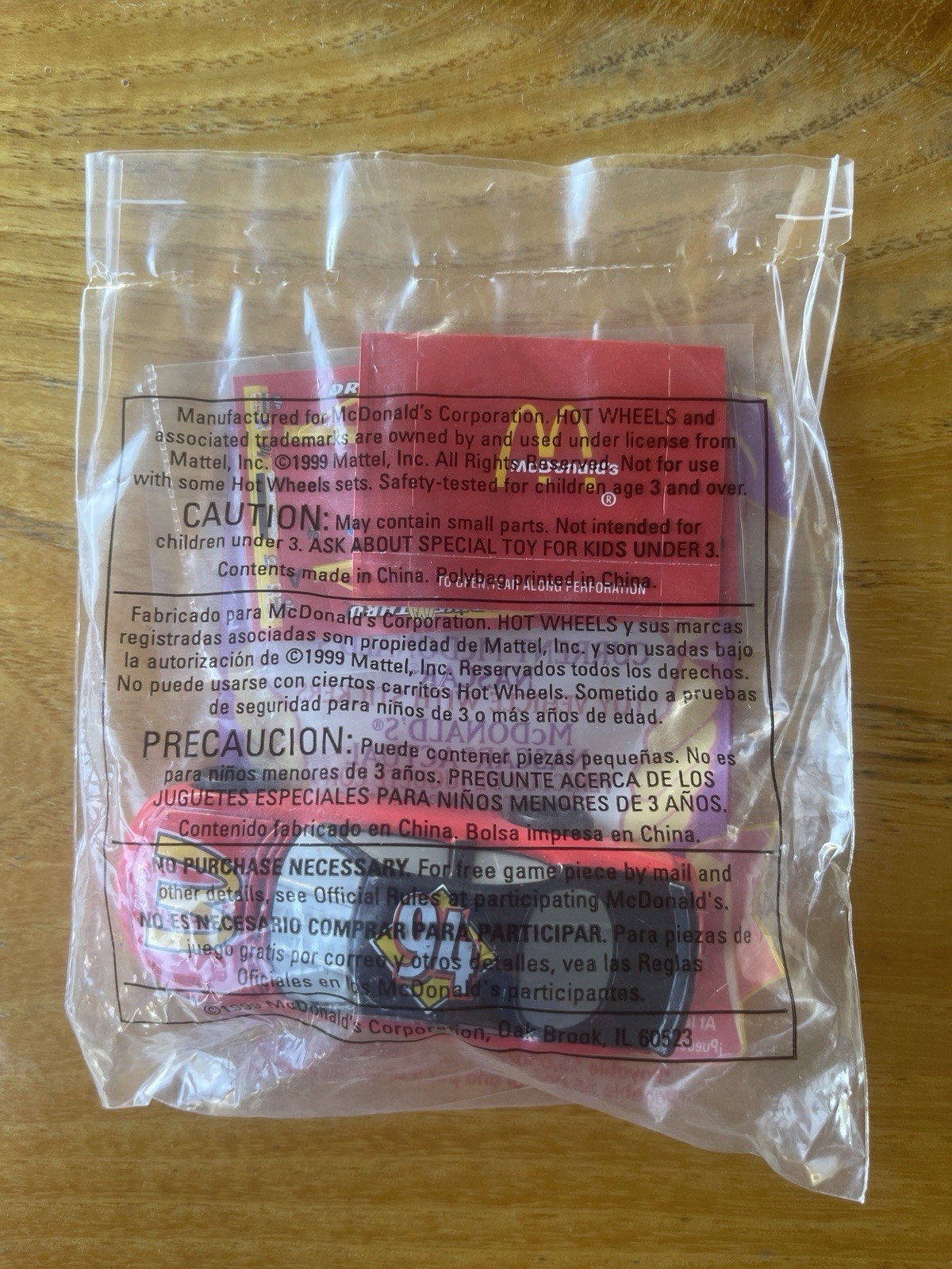 McDonald’s 1999 Happy Meal Toy HOT WHEELS #3 Current McDonald’s Nascar NEW