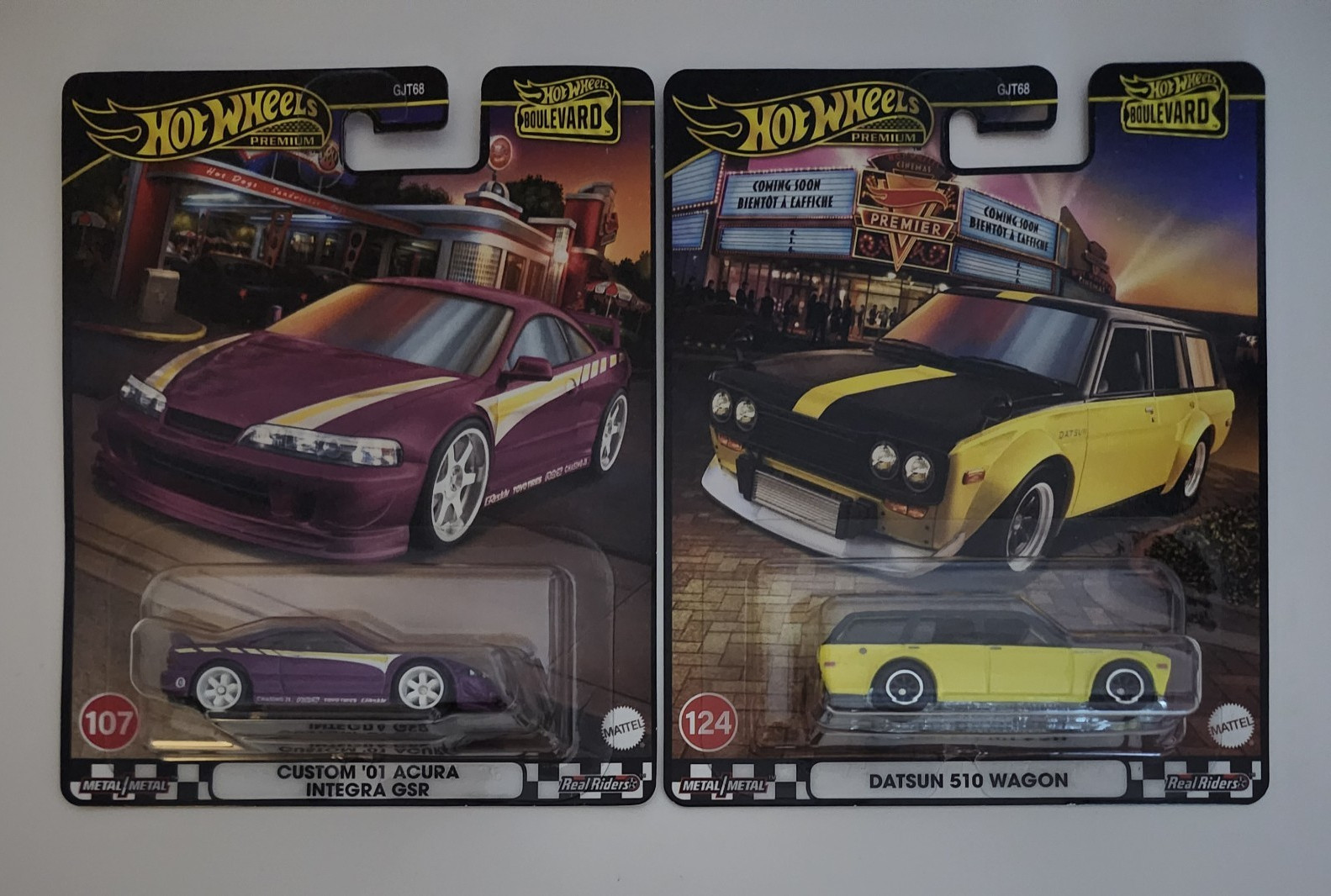 Hot Wheels Boulevard 1/64 2001 Acura Integra GSR Purple Diecast Unopened Box