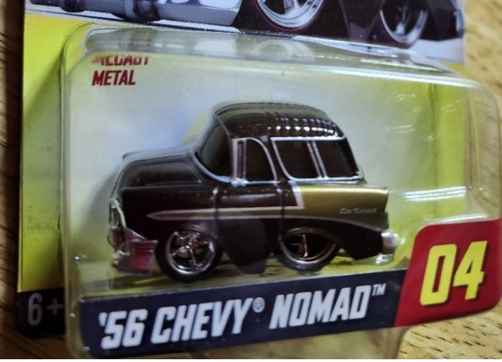 1956 Chevy Nomad in Maroon and Gold : Walgreens Foil : Car Tuned Series 2 # 04