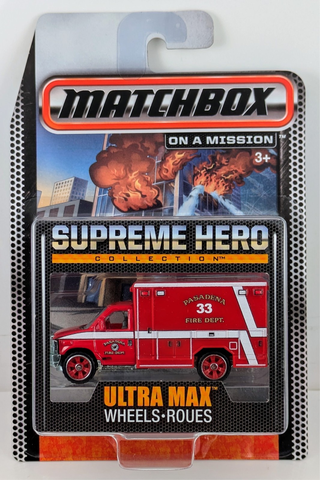Ford E-350 Ambulance / Red / Matchbox / Supreme Hero / 2015
