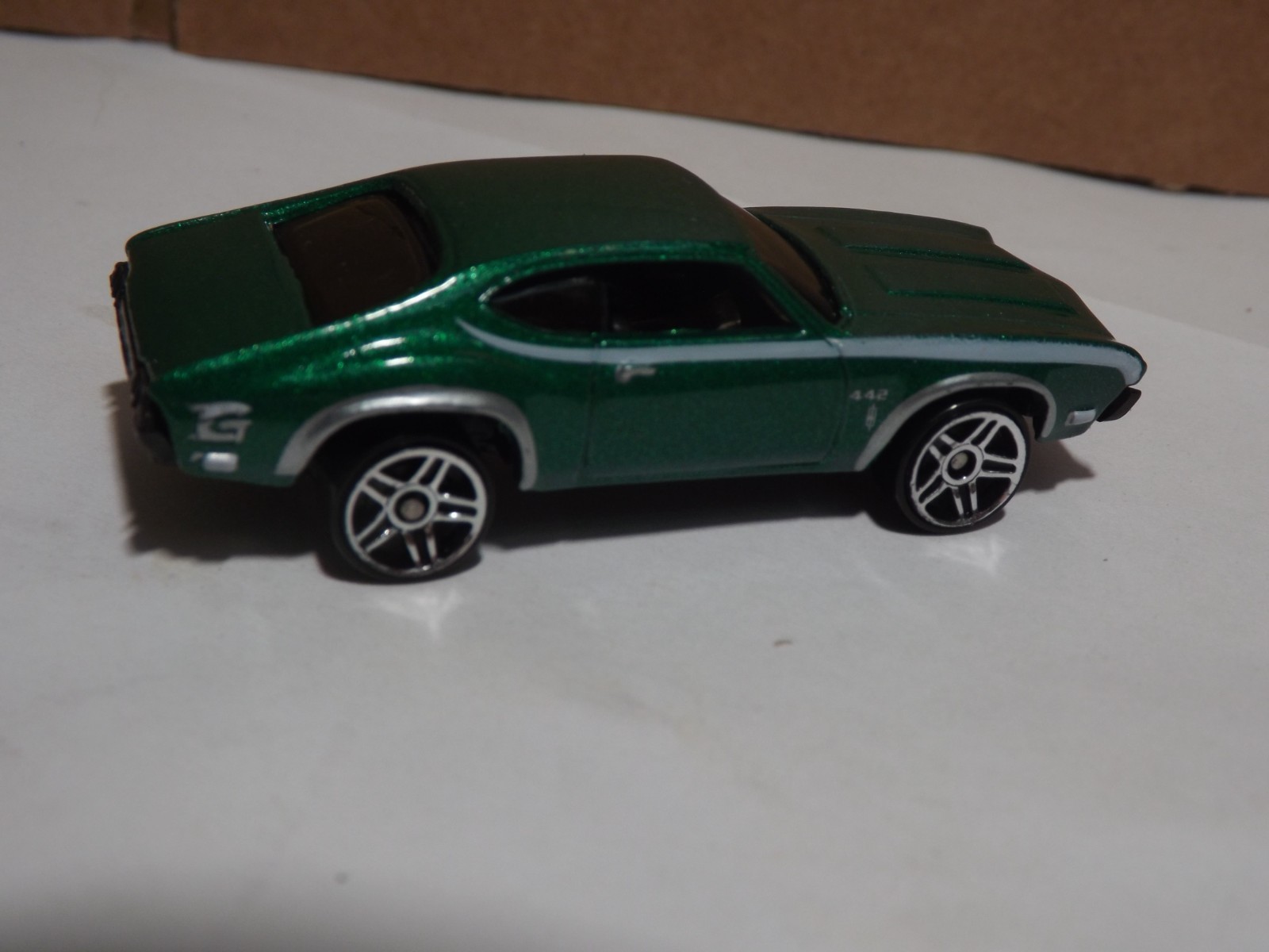 Hotwheels Green Oldsmobile 442 W-30 1/64 Scale