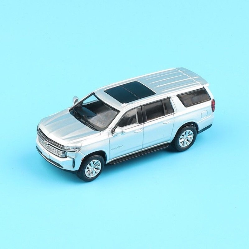 Masdi 1:64 Scale Silver Suburban Full Size SUV Die Cast Model Car – High-quality
