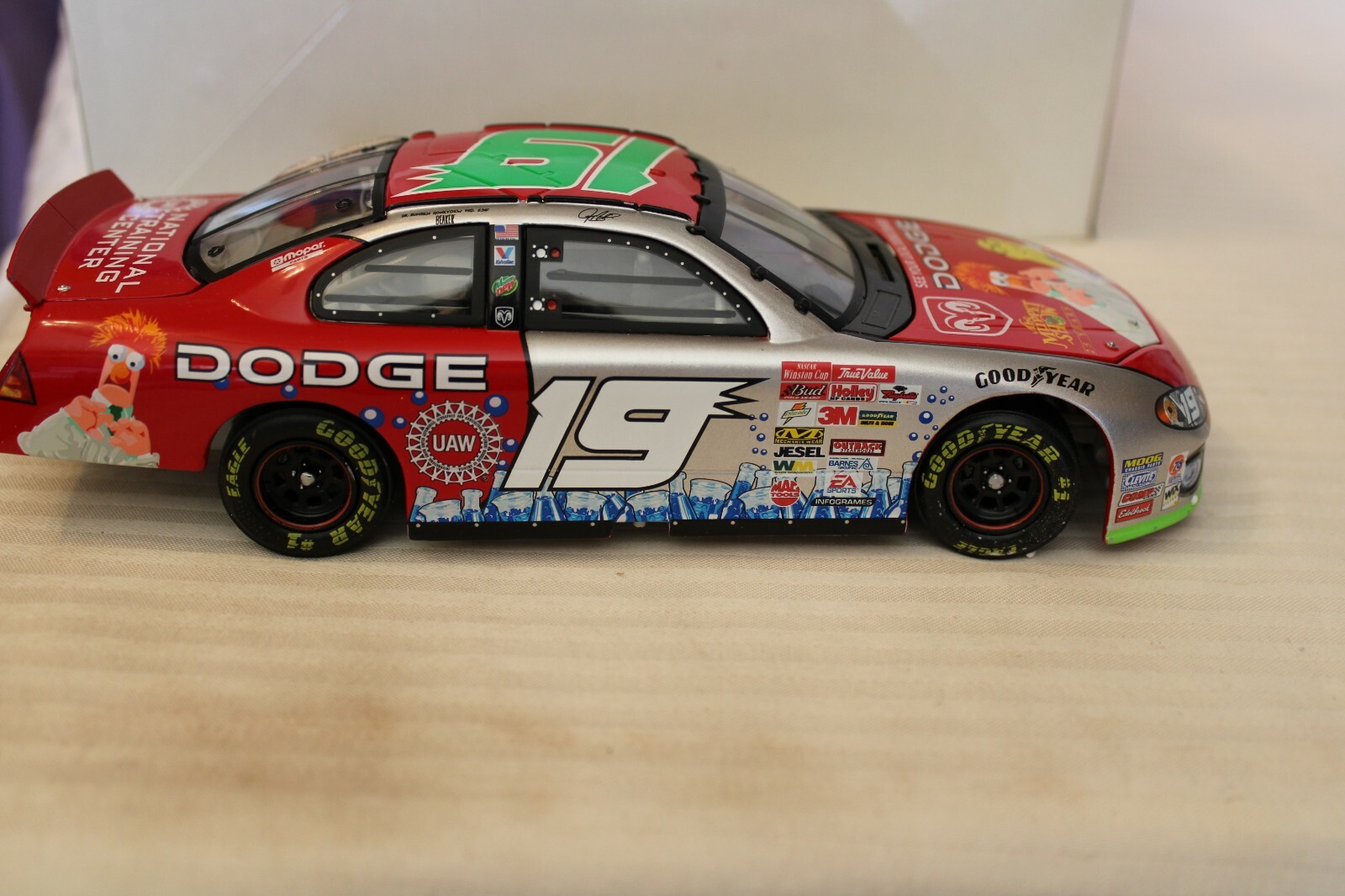 Action 1:24 Scale, 2002 Intrepid #19 Muppets Car, Jeremy Mayfield NASCAR