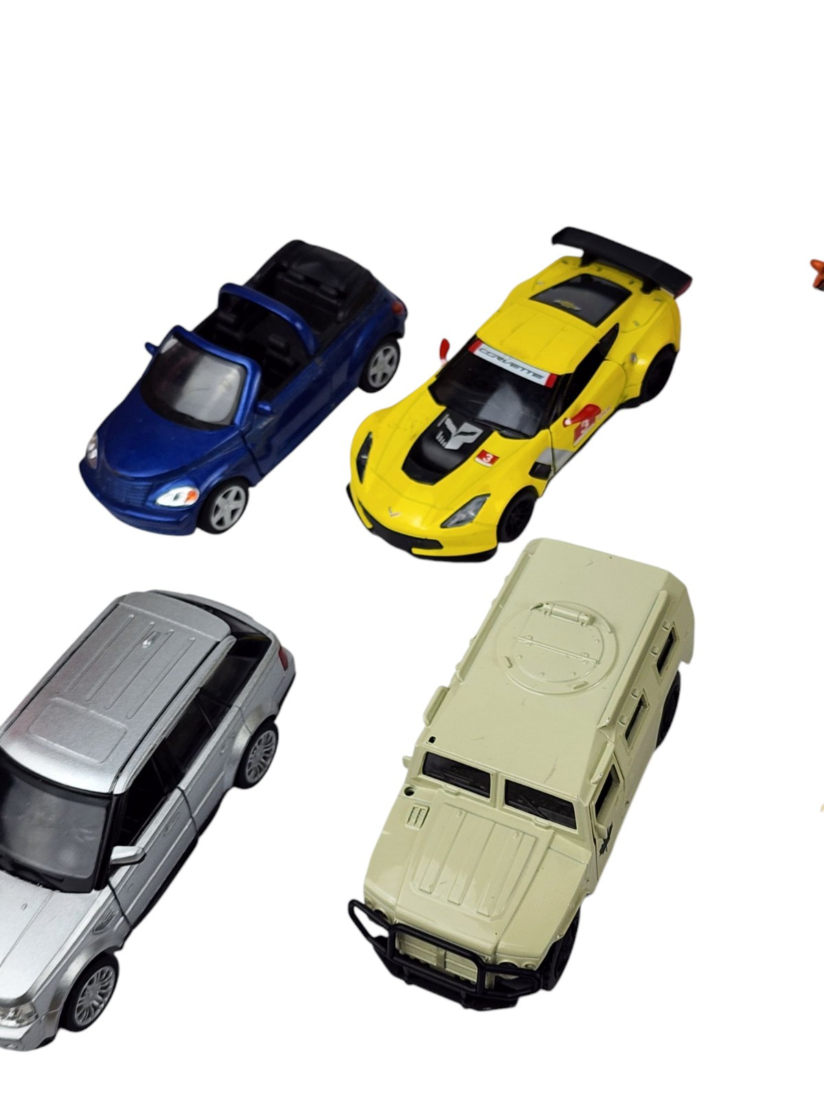Diecast Pullback Action Vehicles Lot of 21 Cars Trucks Various Scale Friction
