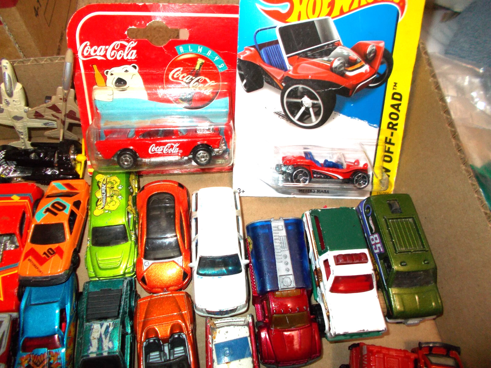 75 + LOT of 1:64 DIE-CAST & PLASTIC *HOT-WHEELS* and ETC. WHAT YOU SEE YOU GET