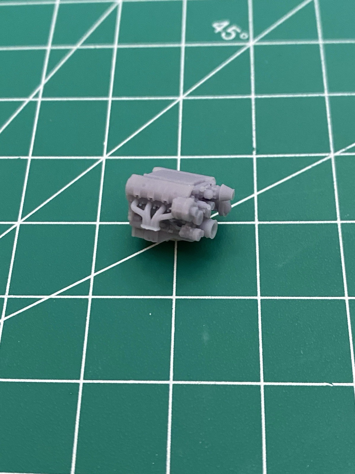 1/64 V8 Engine 3D Resin Printed For Hotwheels Diecast Customs Muscle Cars