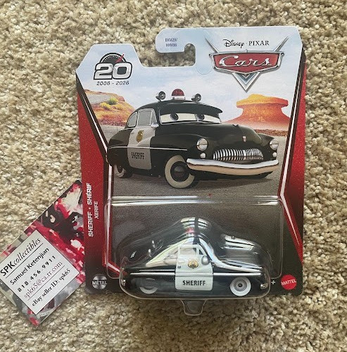 Disney Pixar Cars Sheriff 2026 CHINA Variant Diecast NEW 20 YEARS Purple Lips