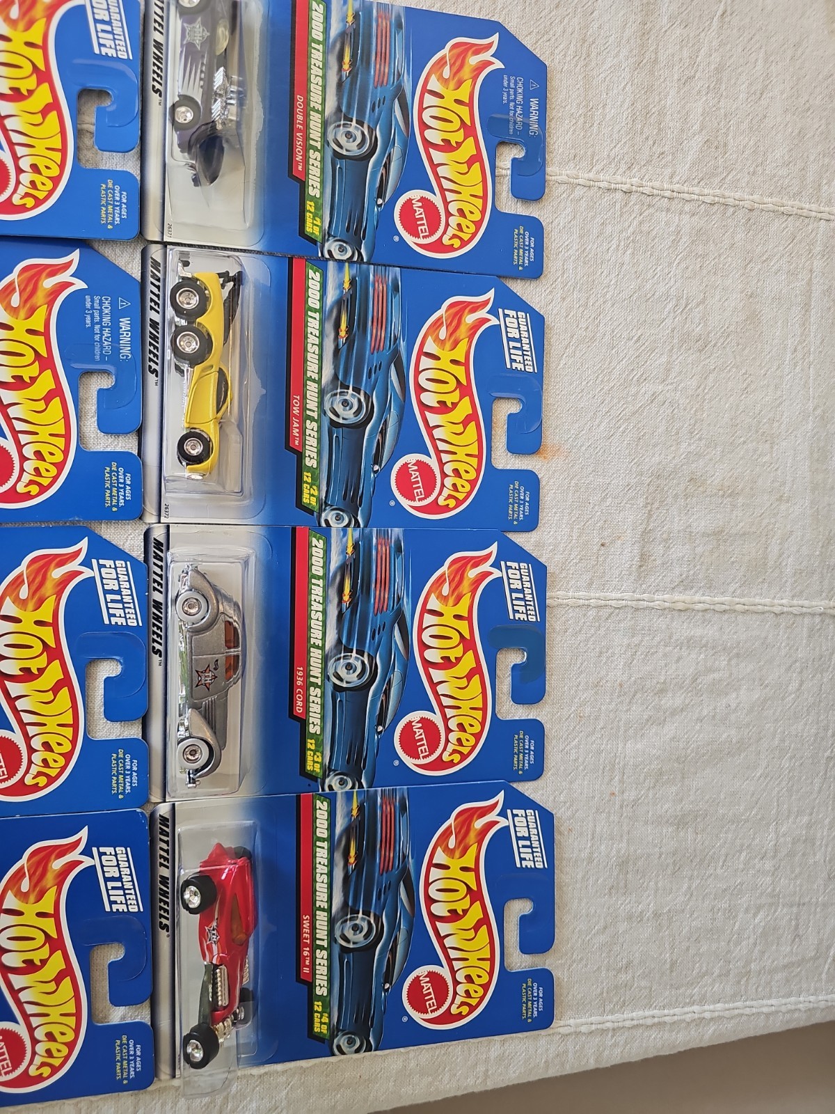 2000 Hot Wheels Treasure Hunt Series Complete Mint Set Cars #1 Thru #12.
