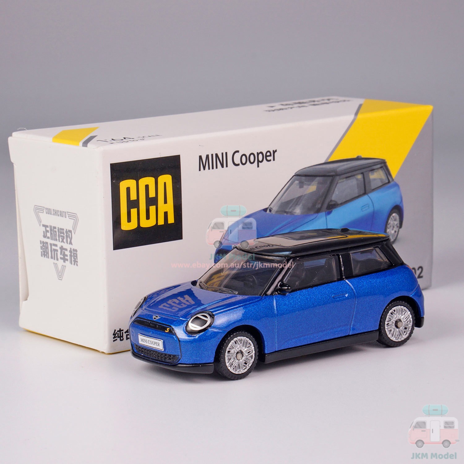 1:64 Mini Cooper S Model Car Alloy Diecast Toy Vehicle Collection Kid Gift Blue