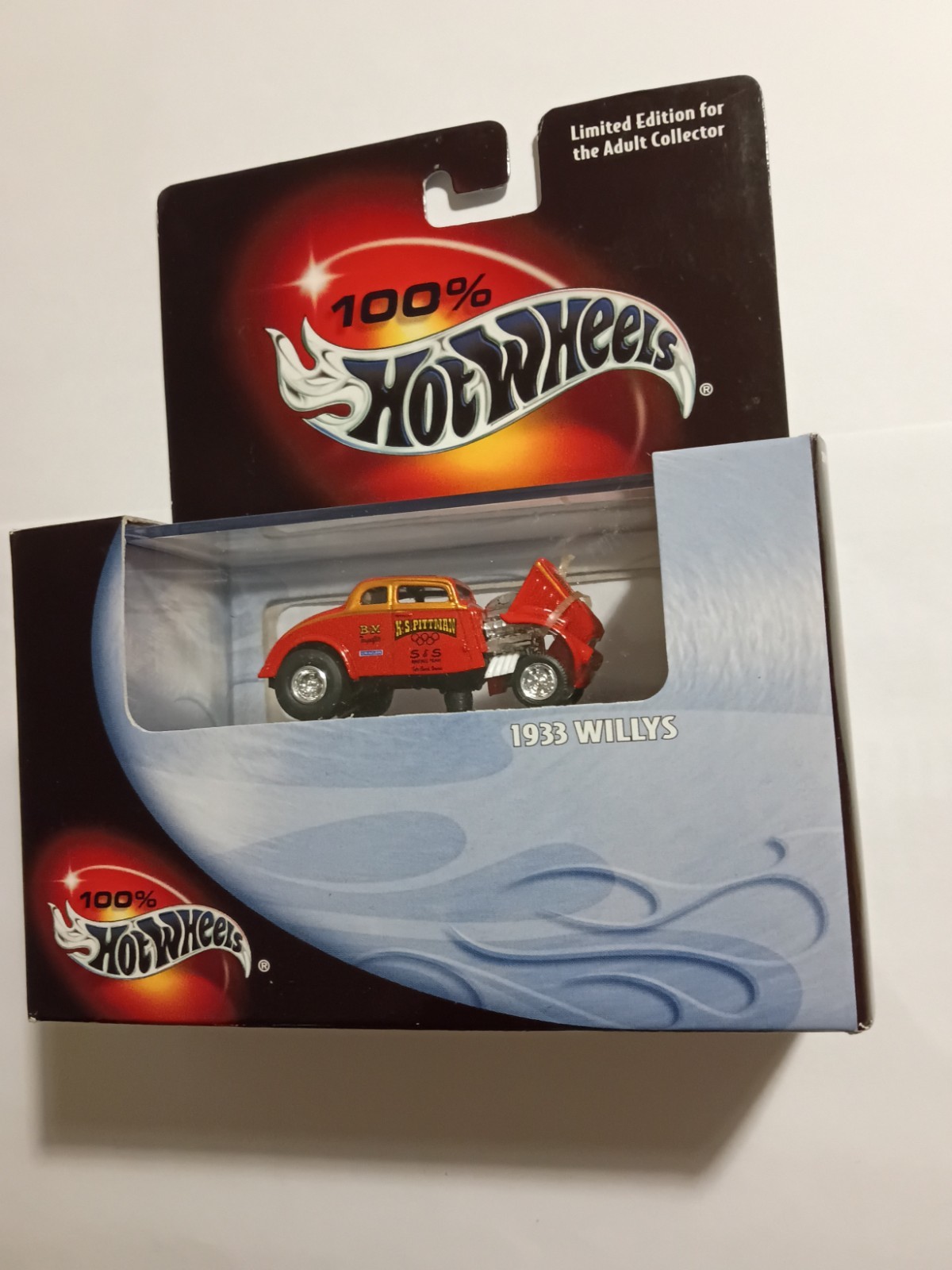 2001 100% Hot Wheels 1933 Willys Sealed In Acrylic Case