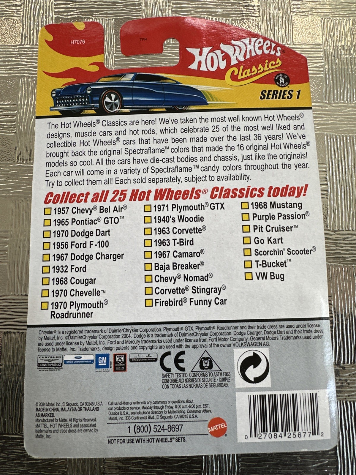 Hot Wheels Series 1 Classics 1940s Woodie Lot Of 6 Different Colors- Metal Base!