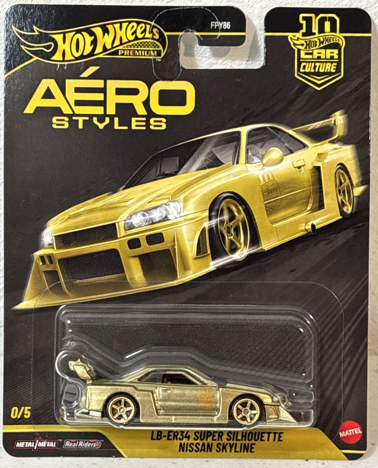 Hot Wheels Premium Aero Styles LB-ER34 Super Silhouette NISSAN SKYLINE 0/5 CHASE