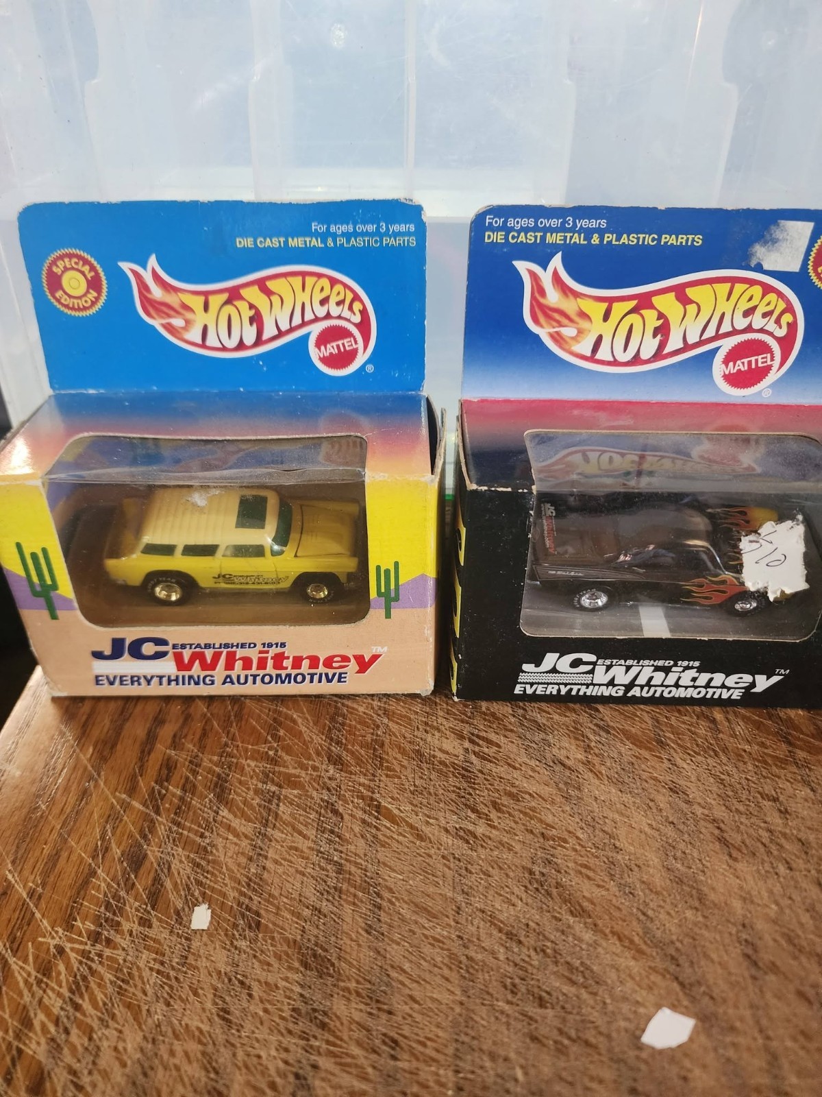 lot of 2 Hot Wheels JC WHITNEY Box Special Edition NOMAD and 55 chevy