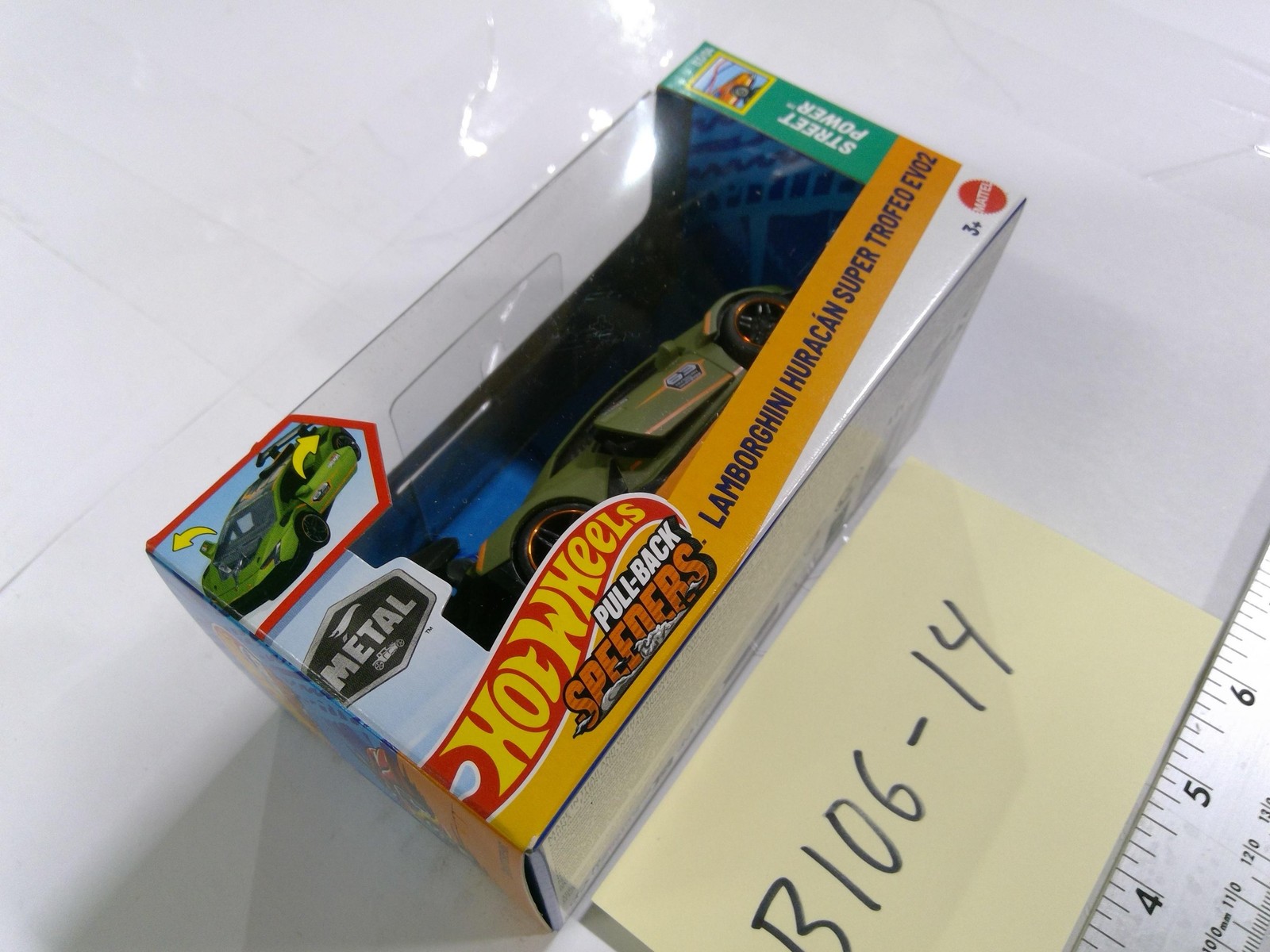 Hot Wheels Lamborghini Huracan Super Trofeo EVO2 Car 3+ Street Power Green New