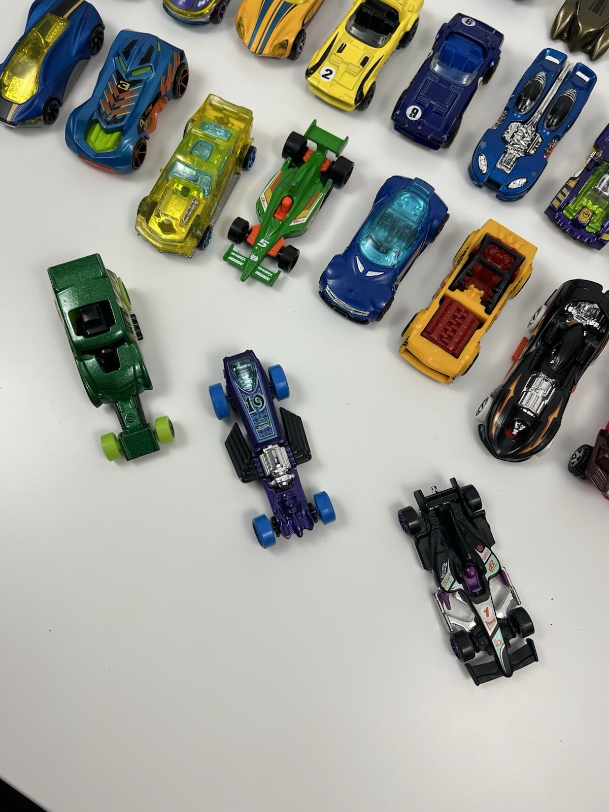 Hot Wheels Matchbox Mixed Lot Of 46 Race Car Style Metal Die Cast Vehicles Loose