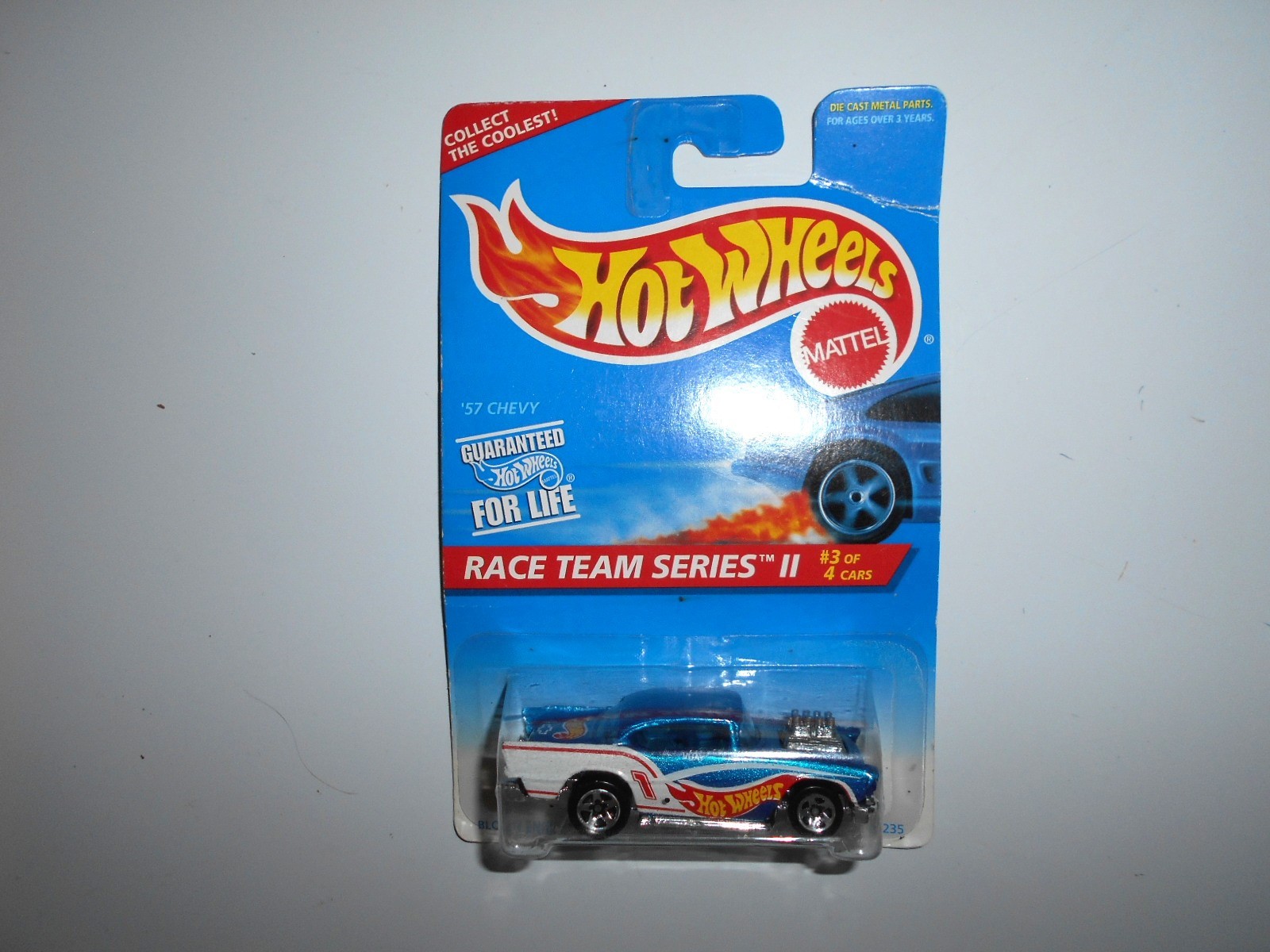 57 Chevy Mattel Hot Wheels 1995 diecast car Race Team Series II new