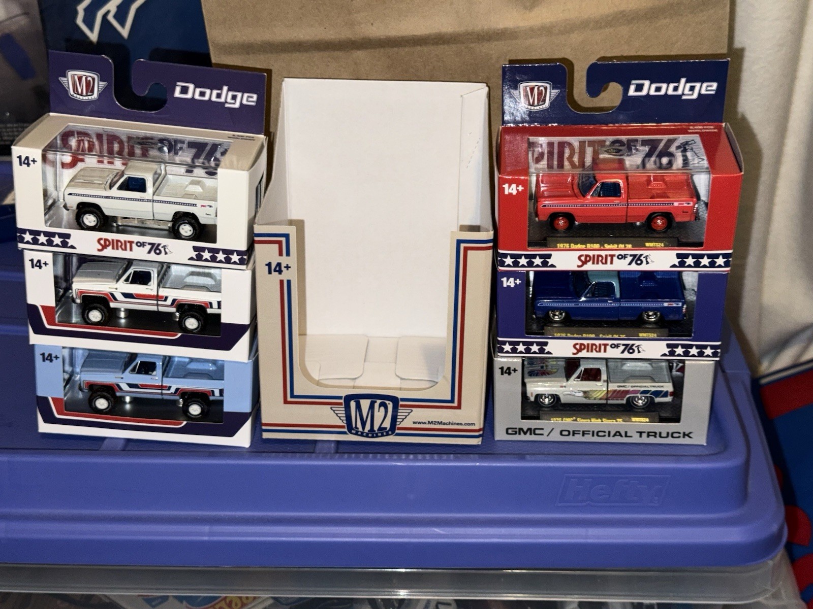 2026 M2 Machines Set of 6 Spirit Of 76 + Sleeve 1976 Chevy GMC Dodge Walmart Exc