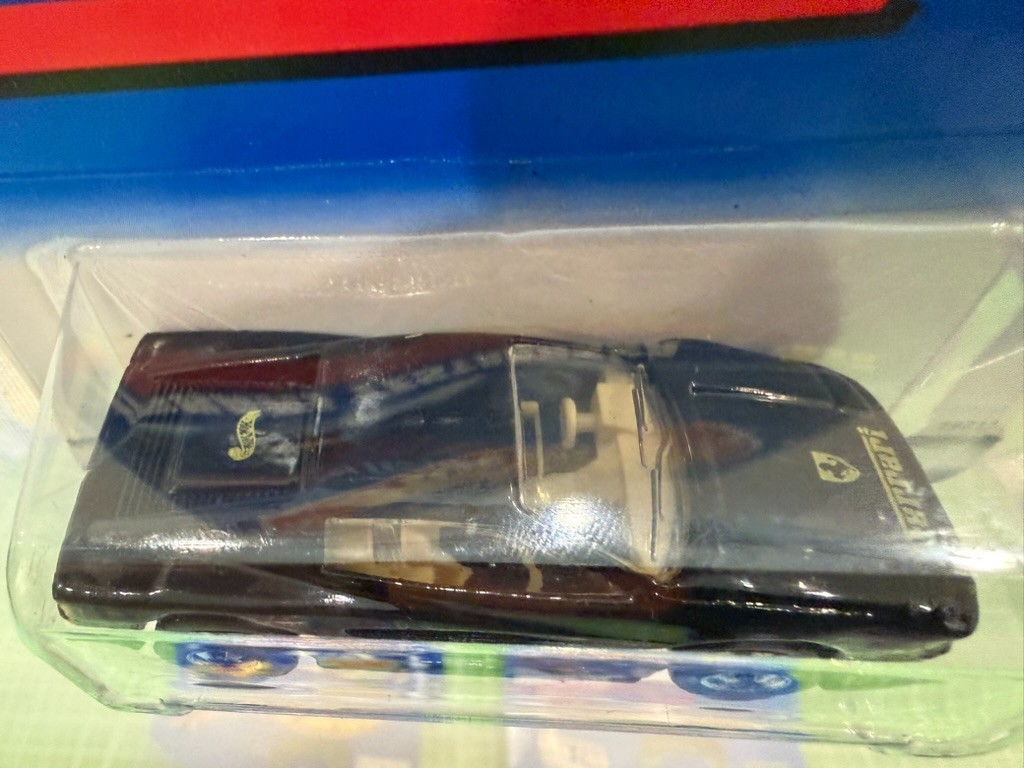 Hot Wheels Ferrari Testarossa Black/Tan 1997 #834 H27 Basic Wheels 1997 -New MOC
