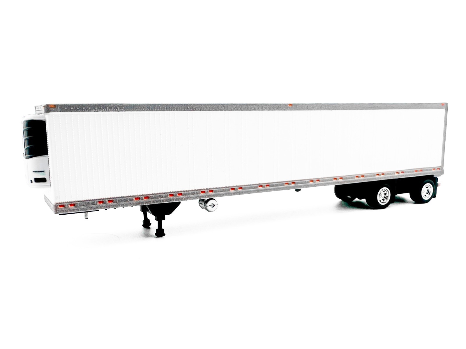53′ SPREAD AXLE REEFER TRAILER WHITE 1/87 (HO) MODEL BY HO LOGISTICS HL-168
