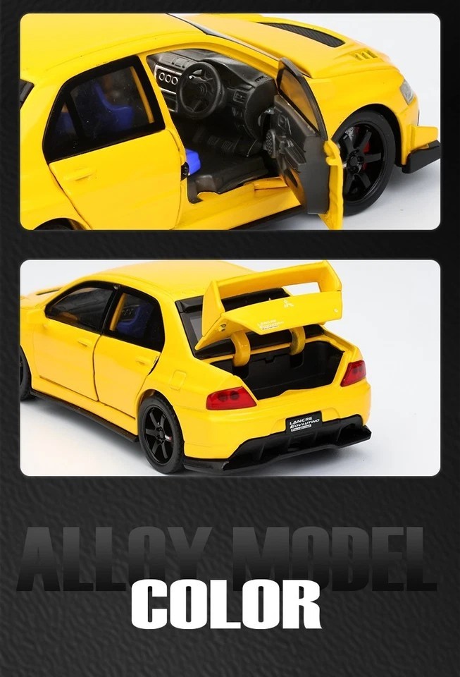 1:32 Lancer EVO IX Diecast Alloy Car – Sound Light Pull-Back Collectible Gift