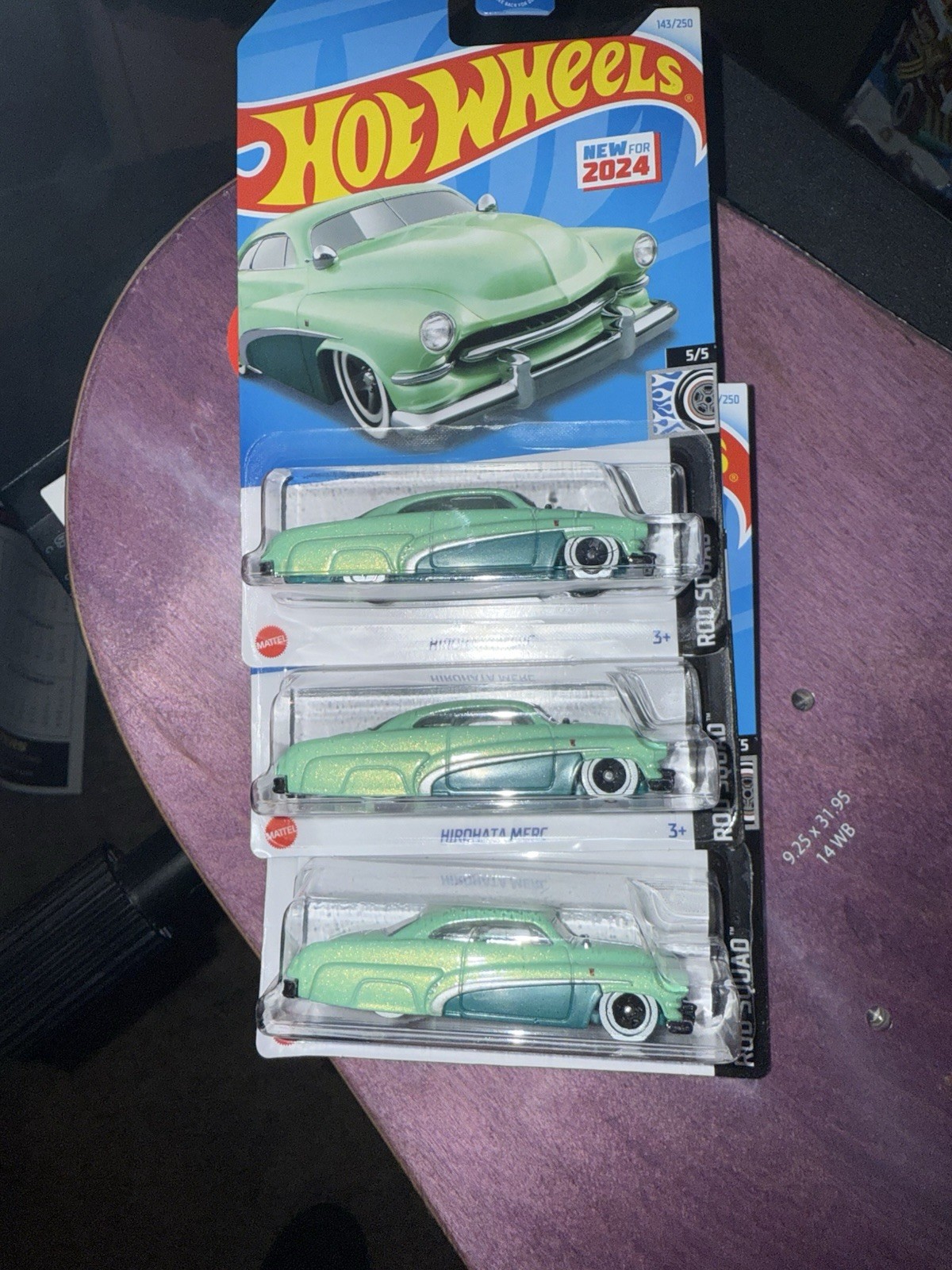 Hot Wheels 3 Hirohata Merc ’51 Mercury Eight Club HW Rod Squad HRY69 2024