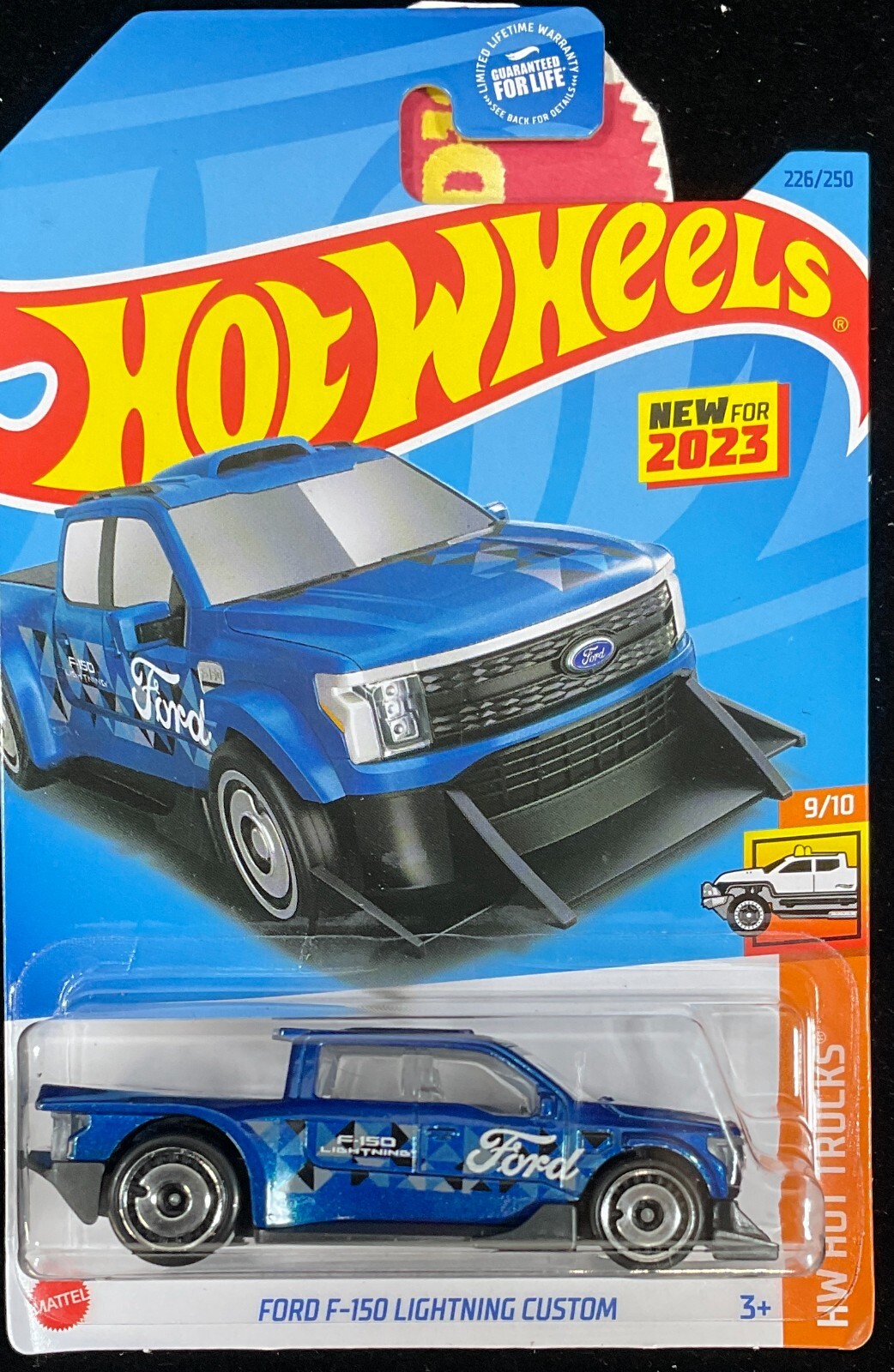 Hot Wheels 2024 Ranger Raptor, F-150 Lightning Custom Blue,Red Trucks,Lot of 3