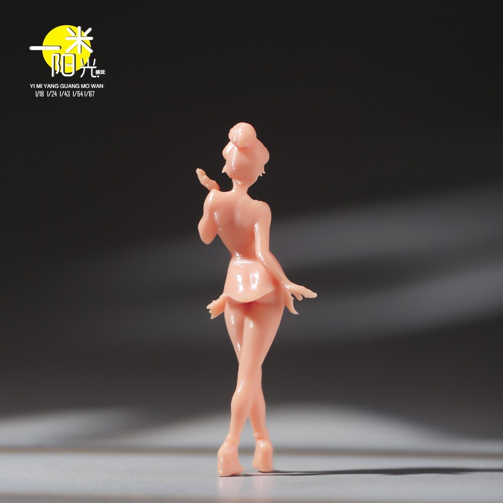 Resin 1/18 1/24 1/43 1/64 1/87 Princess Girl Doll Unpaint Mini Figure Model Toys
