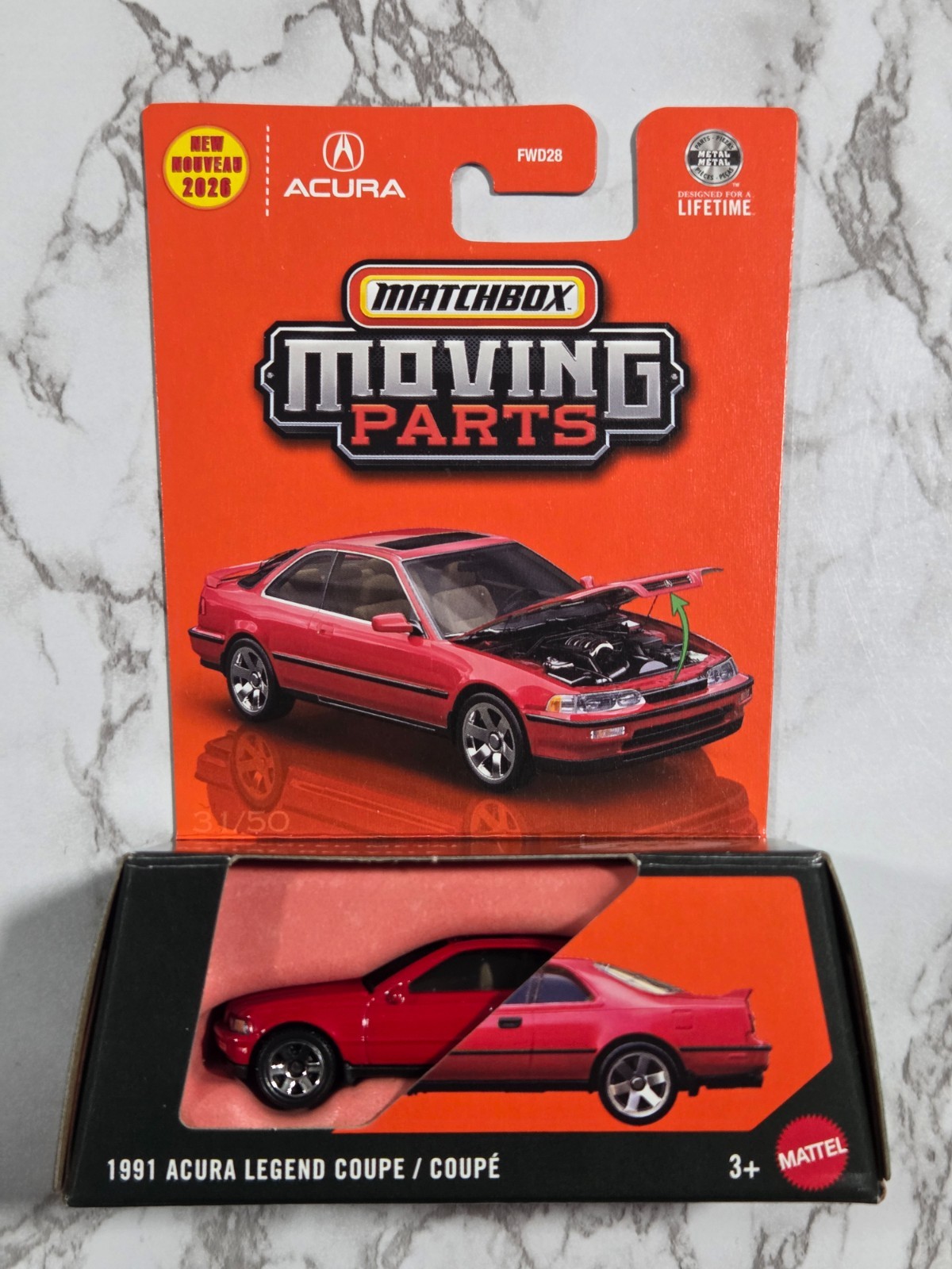 2026 matchbox moving parts 31/50 – 1991 acura legend coupe