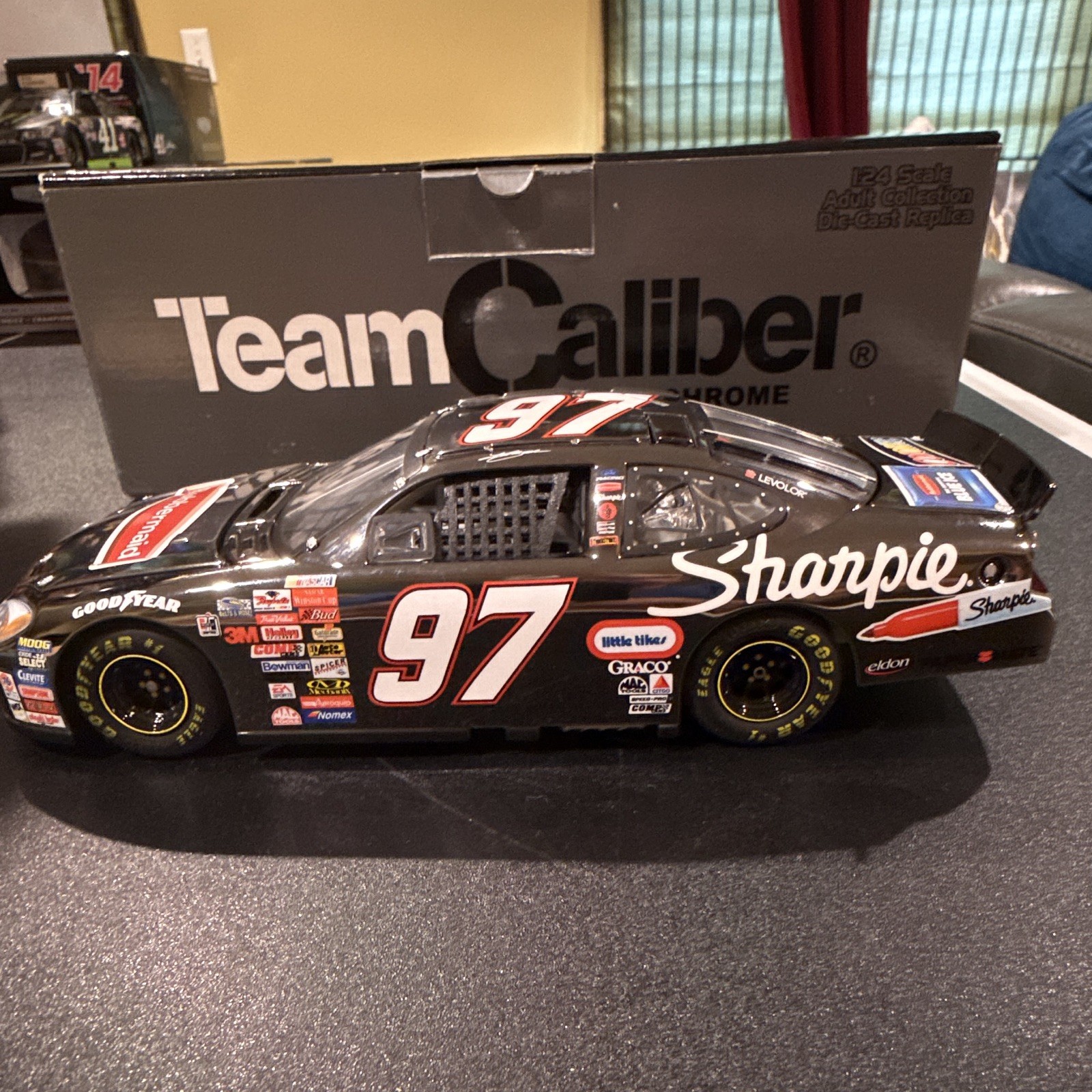 Team Caliber Dark Chrome 1:24 Kurt Busch #97 Sharpie Rubbermaid 2002 Ford Taurus