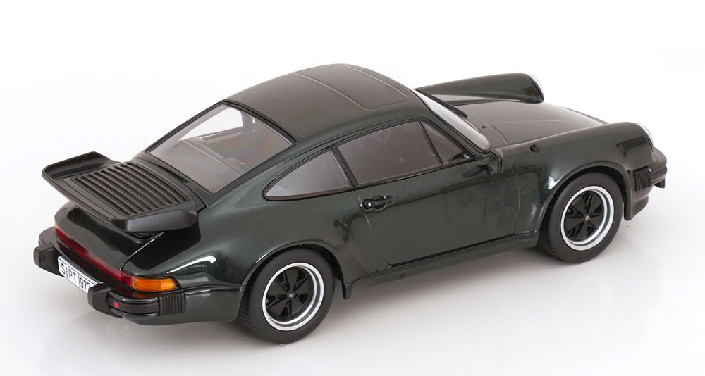 KK-Scale PORSCHE 911 (930) TURBO 3.3 DARK GREEN METALLIC 1/18 Diecast Model