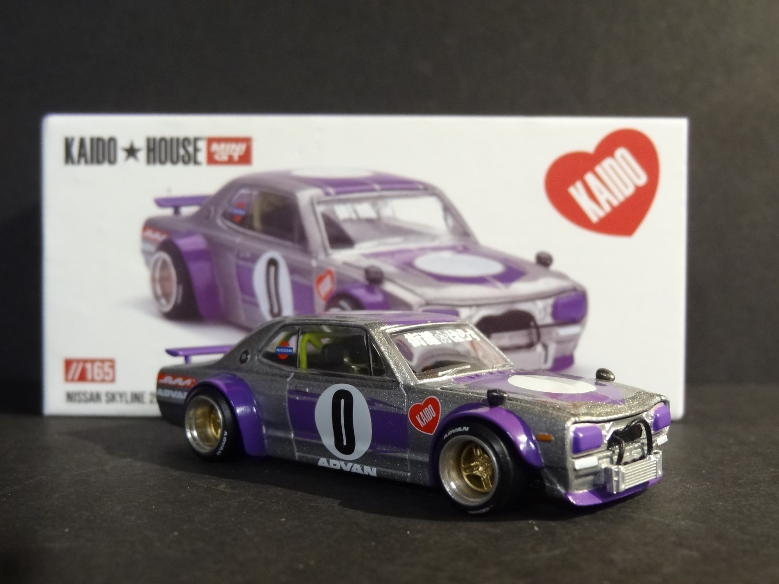 KAIDO HOUSE x MINI GT – NISSAN SKYLINE 2000GT-R KAIDO WORKS V1 #KHMG165